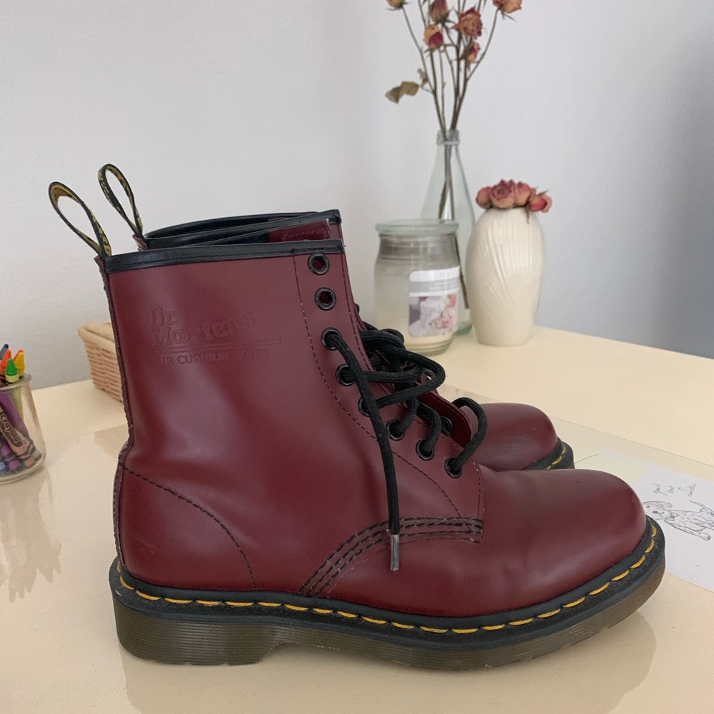 Maroon Doc Martens